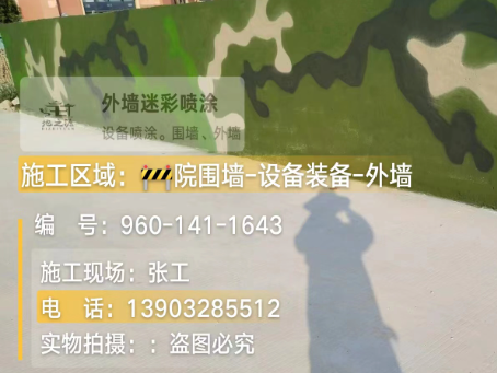大兴安岭 迷彩漆喷涂价格（按平方米计费）